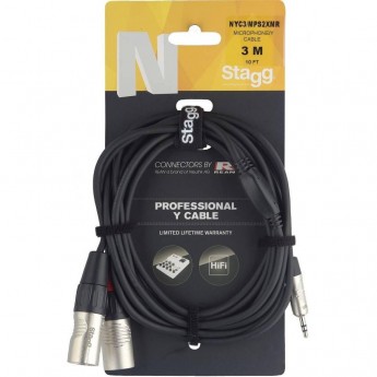Шнур JACK-XLR STAGG NYC3/MPS2XMR 101178